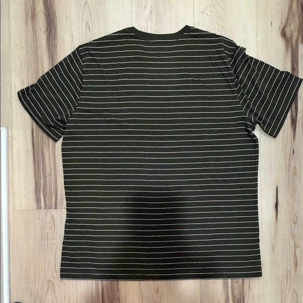 Banana Republic Olive Striped Tee